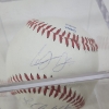 Image 3 : CODY ALLEN, LONNIE CHISENHALL & FRANCISCO LINDOR Hand Signed Official Size Rawlings Baseball in Case