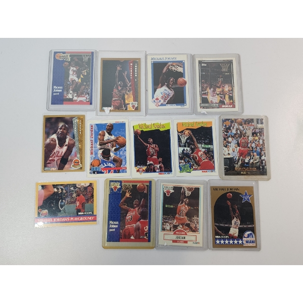 13 Assorted Early 1990's Michael Jordan Basketball Trading Cards
