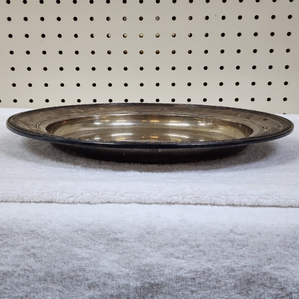 INCREDIBLE Reed & Barton PLATE MADE WITH 606 GRAMS OF STERLING SILVER ~ With Lovely Designs & HEAVY!