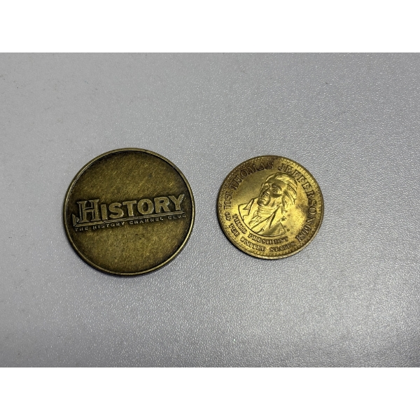 Thomas Jefferson (Third President) & The History Channel - Iowa Jima Flag RaisingTokens 