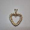Image 2 : Gorgeous 10K Yellow Gold Heart Pendant - Total Weight: 3.4g
