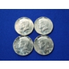 Image 1 : x4 Assorted Years 40% Silver Kennedy Half Dollars - FV: $2.00