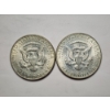 Image 5 : Two 1968 40% Silver Kennedy Half Dollars - $1.00 Face Value