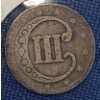 Image 2 : 1852 United States 3-Cent 75% Silver "Trime" Coin