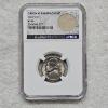 Image 1 : NGC MS66 1943-S Jefferson Silver Wartime Nickel With Original Bag Fragment BullionPLUS Holder