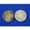 Image 2 : 1960 & 1963 Canadian 50 Cent 80% Silver Coins