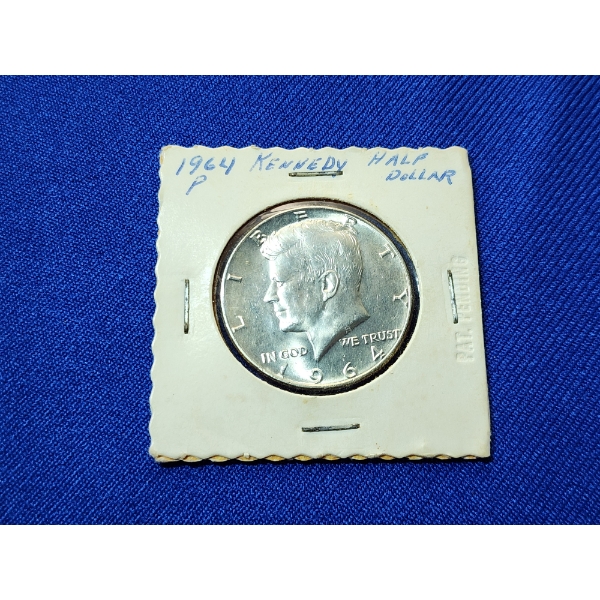 1964 Kennedy 90% Silver Half Dollar