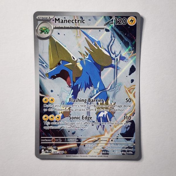Manectric 089/084 Holo Rare Pokemon Trading Card ~ Near Mint