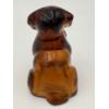 Image 3 : Adorable Degenhart Vintage Glass Dog Figurine- Amber Dark