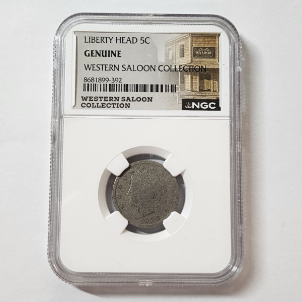 NGC Genuine Western Saloon Collection Liberty Head Nickel 