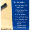 Image 3 : Brand New In Box 11 Piece Welco Brand Premium Stainless Steel Cookware Set! 