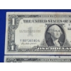Image 2 : x4 United States 1957 Blue Seal $1 Silver Certificates FV: $4.00