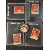 Four 1993 Borden Cracker Jack Trading Cards & 1964 Topps Ken Boyer Coin
