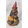 Image 3 : Vintage Cairn Studios "Babe" Golf Ice Cream Gnome & "Ty Cob" Corn Gnome Figure By Tom Clark