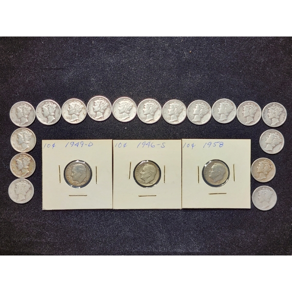 $2 Face Value in Assorted 90% Silver Dimes