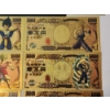 Image 3 : x10 Assorted Dragon Ball Z $10000 999999 24K Gold Foil Banknotes Set w/ CoA
