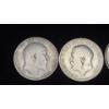 Image 2 : 1910, 1920, 1940, 1945 British One Shilling 0.5000 Silver Coins