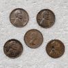 Image 3 : Two Plastic Tubes Of Mixed Error United States Wheat Cents And Canadian Small Cents FV: $1.00