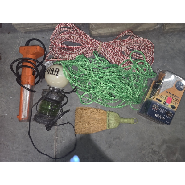 Two Ropes, Two Lights, New DVD Cords, & Vintage Hand Broom