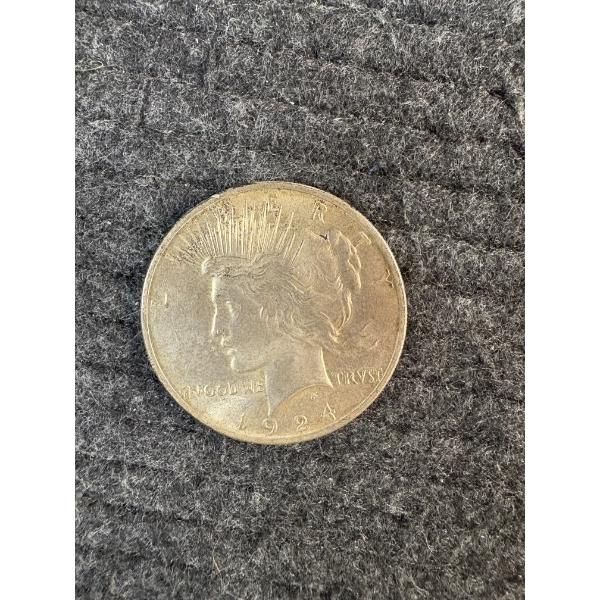 90% Silver - 1924 Morgan Silver Dollar - One Dollar