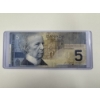 Image 1 : Bank Of Canada $5.00 Dollar Ice Hockey Note In Protective Holder - Great Piece