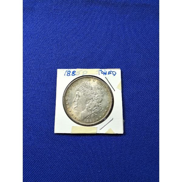 1885- O Morgan Silver Dollar - Nice Toning