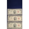 Image 2 : Lot of Six Nice Two Dollar Red Seal Notes - (1) 1963 & (5) 1953