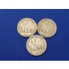 Image 2 : x3 90% Silver Walking Liberty Half Dollars: 1943, 1942, 1941 Face Value: $1.50