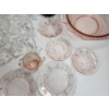 Image 7 : Lot of Assorted Glassware: Pink Depression Glassware, Hobnail Pitcher, Shell Punch Bowl & 12 Cups