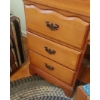Image 2 : 4 Drawer Maple Desk  45 x 19 x 31  With Chair