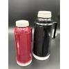 Image 1 : 2 Vintage Thermoses with lids - red & black - for hot & cold beverages