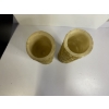 Image 3 : 2 Decorative Candles - Golden Floral Candles