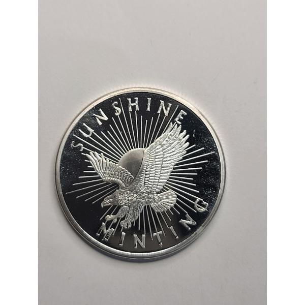 Sunshine Minting 1/2 Troy Oz .999 Fine Silver Round