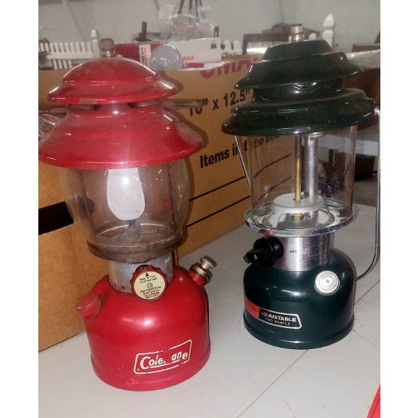 2 Pcs -  Coleman Camping Lanterns - Exc.  See Pics