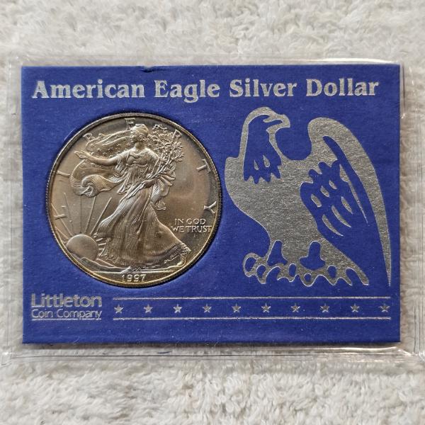 1997 1 Troy Oz. .999 Fine Silver American Eagle Round