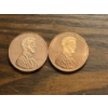 Image 1 : 1909-S & 2009 Copies Lincoln Bicentennial One Cent Pieces - FV $0.02