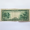 Image 5 : United States 1914 $5 Note Cleveland Federal Reserve Bank Blue Seal - Large-Size Currency 