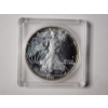Image 1 : 1991 United States One Troy Oz American Eagle .999 Fine Silver Round in Protective Case