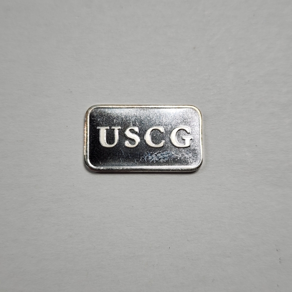 Extremely Rare USCG Silver 1 Gram .999 Fine Pure Silver Troy Oz Bar - Low Production Bar