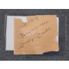 Image 1 : MICKEY MANTLE Hand Signed Autograph on Scrap Paper Reads "To Gary Best Wishes"