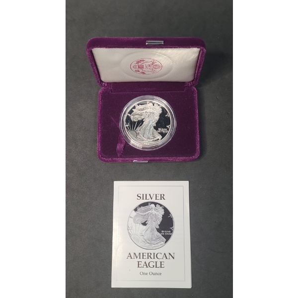 1993-S U.S Mint 1 oz Proof Silver Bullion American Eagle Coin