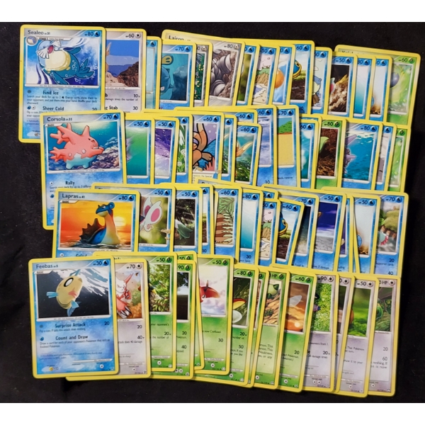 Large Lot of Over 50 Assorted Vintage Pokemon Trading Cards ~ Many Sought After Names & Unique Arts