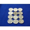 Image 9 : x12 Assorted Years 90% Silver Mercury Dimes Including BU-Like FV: $1.20
