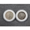 Image 4 : Two 90% Silver Walking Liberty United States Half Dollars in Protective Capsules ~ Face Value $1.00