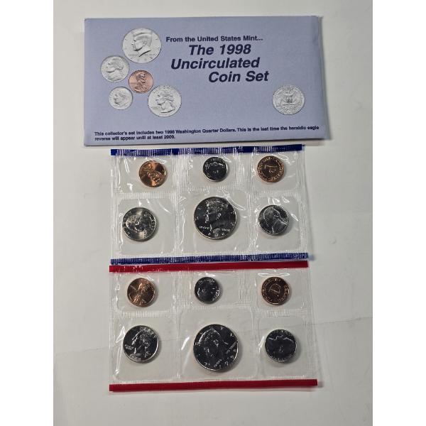 1998 United States Mint Uncirculated Coin Set w/ Original Package & COA