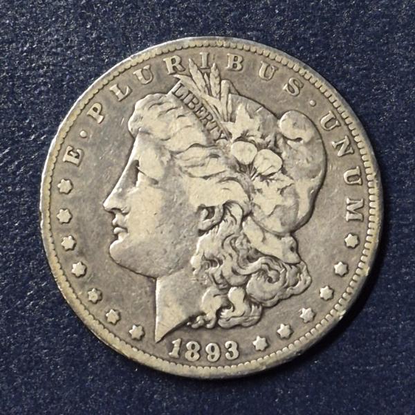 Rare 1893 CC Morgan Silver Dollar - See Detailed Pics - Very Hard To Find Example In Better Conditio