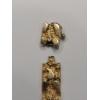 Image 3 : 14K Yellow Gold Nugget Bracelet (Damaged) - Weight: 19g