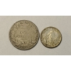 Image 1 : 1881 Great Britain One Shilling .925 Silver Coin & 1944D USA-PHIL 10 Centavos 75% Silver Coin