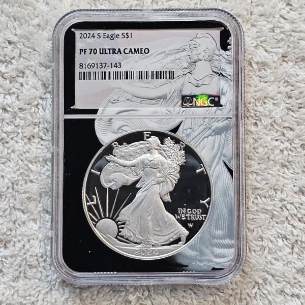 2024 NGC MS70 ULTRA CAMEO Graded .999 Fine Silver 1oz. Eagle