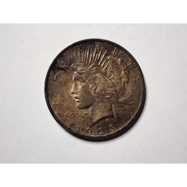 United States 1923 Silver Peace Dollar ~ *Darker Unique Toning*